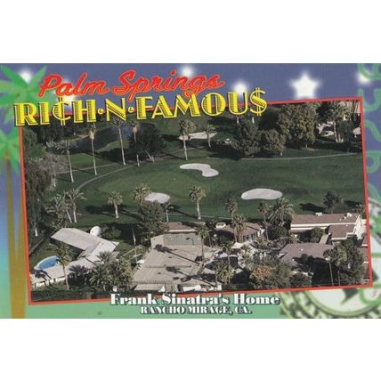 Frank Sinatras Palm Springs Home Sinatra House Aerial Postcard