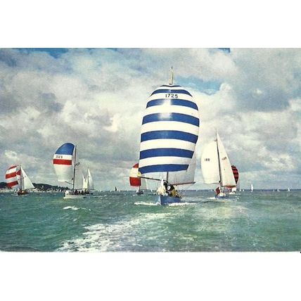 Yacht SOLENT BUTTERFLIES Postcard (J. Arthur Dixon SS.2707)