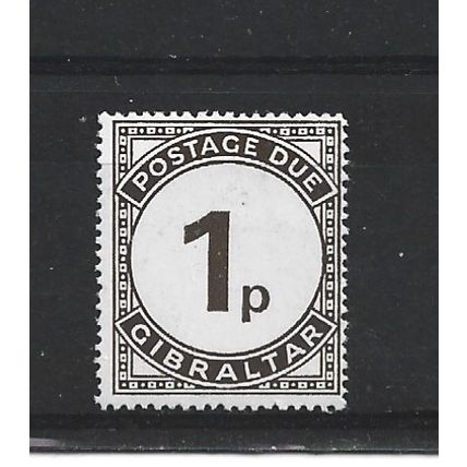 Gibraltar.D5 1p Sepia.Mounted Mint.Nov23