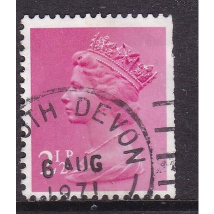 GB Postmark South Devon 1971 Machin 2.5p VGC