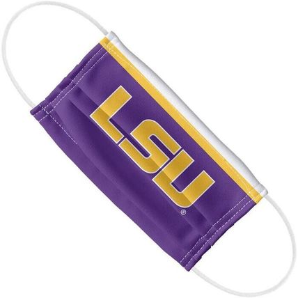 LSU Classic Logo 1-Ply Reusable Face Mask Covering-Unisex-FAST SHIPPING