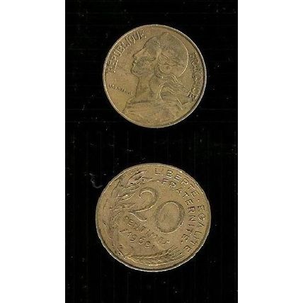 Moneta Francia - 20 Centesimi del 1968
