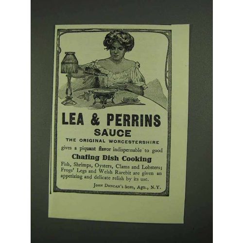 1908 Lea & Perrins Worcestershire Sauce Ad
