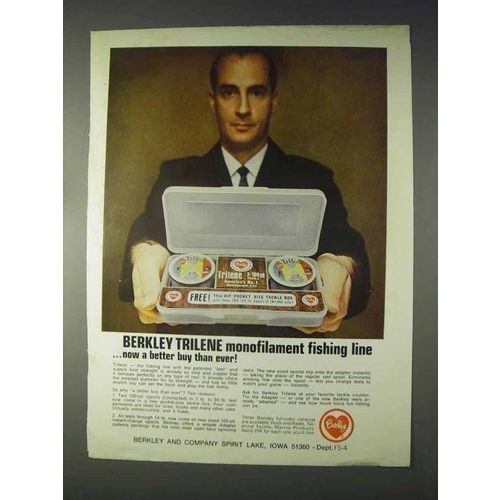 1969 Berkley Trilene Monofilament Fishing Line Ad