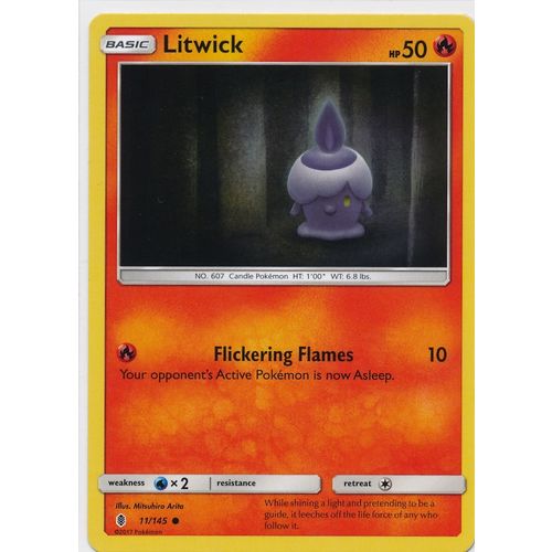 Pokemon Sun & Moon Guardians Rising 11/145 Litwick