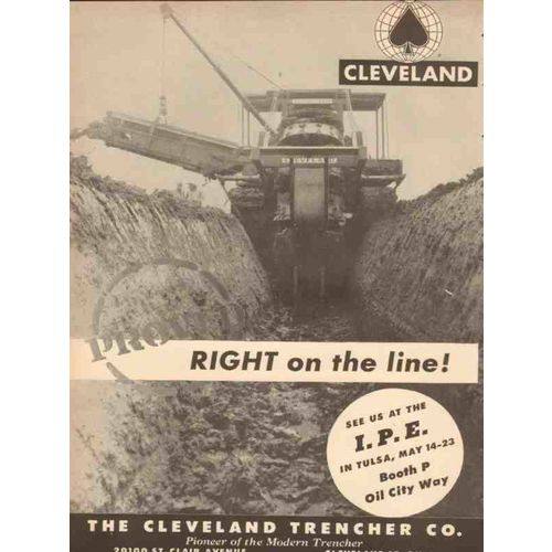 CLEVELAND TRENCHER COMPANY 1953 Proved Right on line oil vintage ad