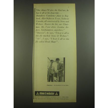 1967 Stone & Webster Ad - One Thing I'll give the Guv'nor, he has it all