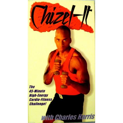 CHIZEL-IT with CHARLES HARRIS VHS VIDEOTAPE high energy cardio fitness challenge