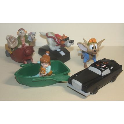 1996 Burger King Disney's Oliver & Company Complete Set of 5