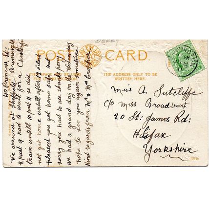CHESTERFIELD - Somersall Lane - Church - 1911 Original Postcard (200PC)