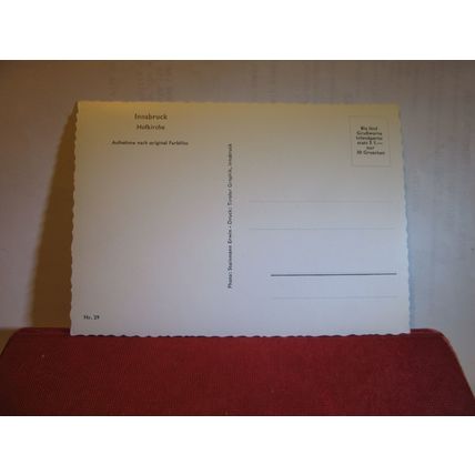 HOFKIRCHE, INNSBRUCK, AUSTRIA unused vintage postcard Nr. 29 #