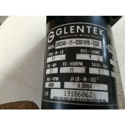 GLENTEK GM2340-11-02001810-032A DC MOTOR, 180 VDC,CR