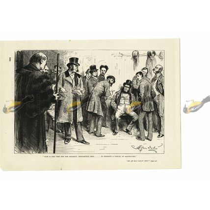 Old Bailey Jury, Victorian Life, Book Illustration (Print), 1887