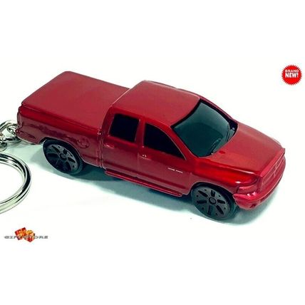 RARE KEYCHAIN RED DODGE RAM 1500 TINTED WINDOWS CUSTOM Ltd Ed GREAT GIFT