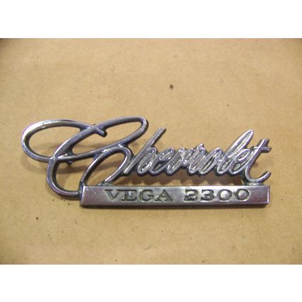 1970 71 72 Chevrolet Vega 2300 Script Emblem #9870383 GM Chevy