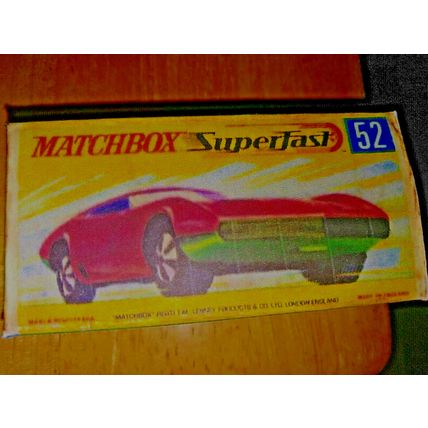 Matchbox No52 Dodge Charger - Replica / Repro Box
