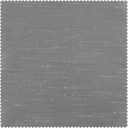 Half Price Drapes-Faux Silk Curtain-25"W x 96"L (1 Panel)-STORM GREY-NEW-SEALED
