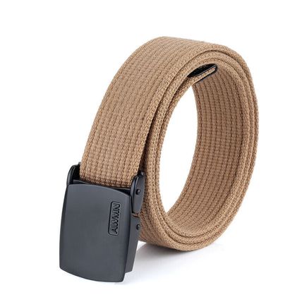 Alloy buckle canvas denim belt, casual belt, pure cotton thread canvas