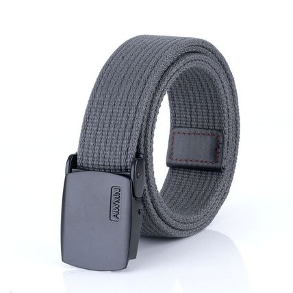 Alloy buckle canvas denim belt, casual belt, pure cotton thread canvas