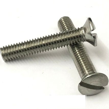 M4 / 4mm A2 STAINLESS STEEL RAISED SLOTTED COUNTERSUNK MACHINE SCREWS, CSK BOLTS