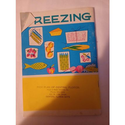 Freezing Foods At Home 1963 Booklet Retro Recipe Cookbook Kitchen Collectible