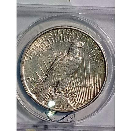 1921 ANACS AU58 Details Peace Dollar