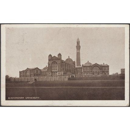 Birmingham University, Warwickshire, 1918 - City Series Postcard
