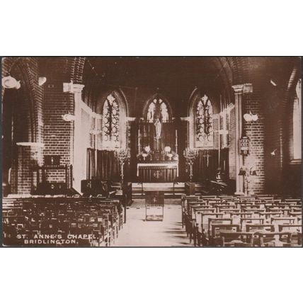 St Anne's Chapel, Bridlington, Yorkshire, 1915 - Smith's RP Postcard