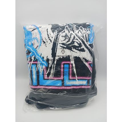 Lost Hills Hoodie - Lightning Skull - Black And Blue - LH20011