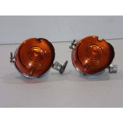Harley Davidson Front Turn Signals OEM Softail Dyna SAE DP 85 DOT PM
