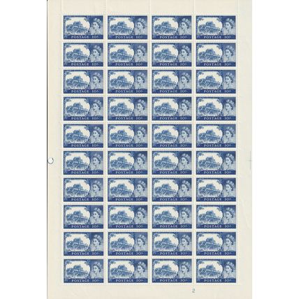 GB QEII 1967-69, SG759-762, SG595K. 5x Complete Castle sheets.