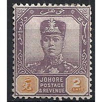 Johore 1904 SG62 2c Dull Purple & Orange Mounted Mint .. .