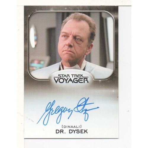 SIGNED CARD - STAR TREK: ALIENS GREGORY ITZIN - DR. DYSEK (2014)