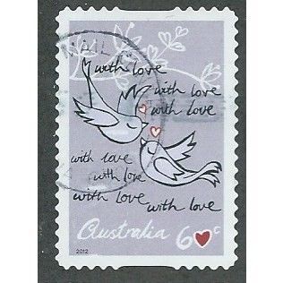 AUS 2012 60c (S/A) 'PAIR OF DOVES' FINE USED (EBID37-764)