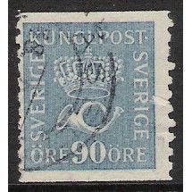 Fa 167 a: 90 ö blue (in shades) Definitive Stamp: Crown and Posthorn