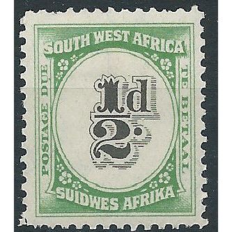 South West Africa 1931 D47 1/2d Black & Green Postage Due Mounted Mint . ..