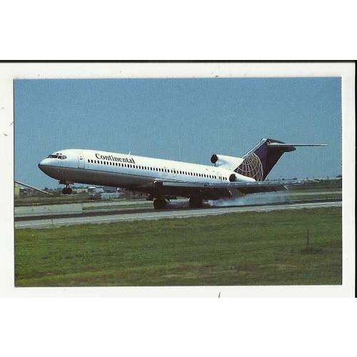 Aviation CONTINENTAL AIRLINES BOEING 727-232 Postcard by Mary Jayne (MJ1039)