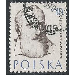 Mi 1008: 10 gr. violet-brown/cornflower blue Physicians: S. Petrycy (1554-1626).