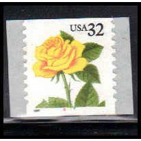 3054 32c Yellow Rose Very Fine MNH CNS 6777 PA6936