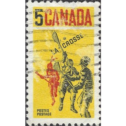 CANADA, SPORT, Lacrosse, yellow 1968, 5c, #3