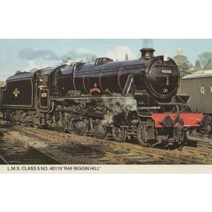LMS 43106 Train Leaving Hampton Loade Station Severn Valley Railway Postcard
