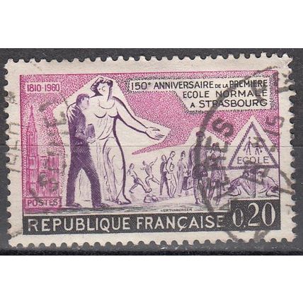 France 1960 Michel 1307 O Cote (2008) 0.30 € 150 Ans Ecole normale de Strasbourg