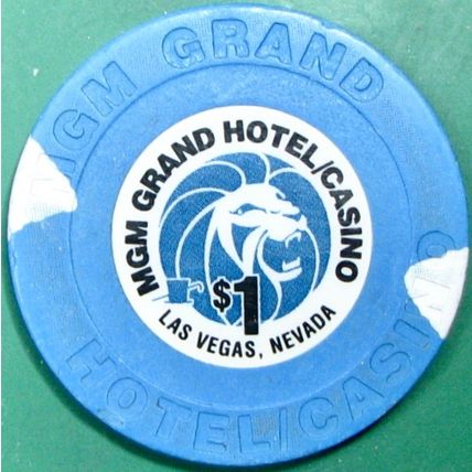 MGM Grand. $1 Casino Chip. Las Vegas, NV. Z13.