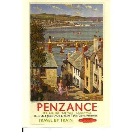 Advertising BR PENZANCE Postcard (Avon Anglia/British Rail BRP 22)