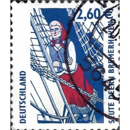 GERMANY, Four-masted barque Seute Deern, blue 2003, 2.60, #2