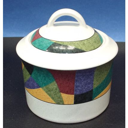 MINT Studio Nova Impulse Sugar Bowl With Lid #Y2262 Oven Safe Roaster Pot Garlic