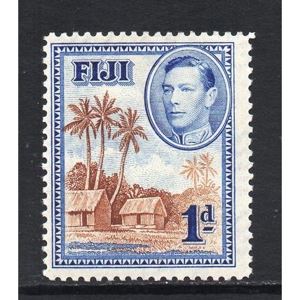Fiji - 1938-55 - 1d Brown & Blue (sg250) Mint Hinged