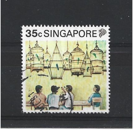 Singapore.SG629 35c Coffee shop bird singing contest.Fine Used.Jul25