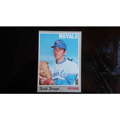 1970 Topps Card # 037 Dick Drago Very Good-Excellent (4) Kansas City Royals