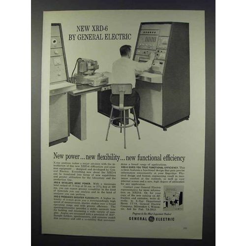 1962 General Electric XRD-6 X-Ray Machine Ad